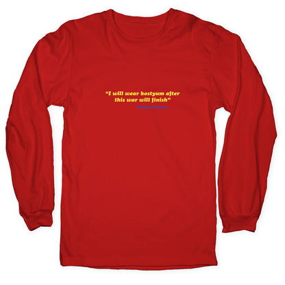 Zelensky Costume Quote Longsleeve Tee