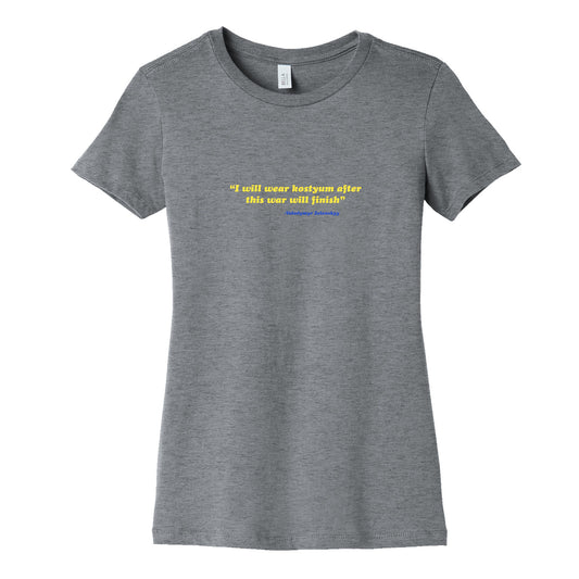Zelensky Costume Quote Womens Cotton Tee