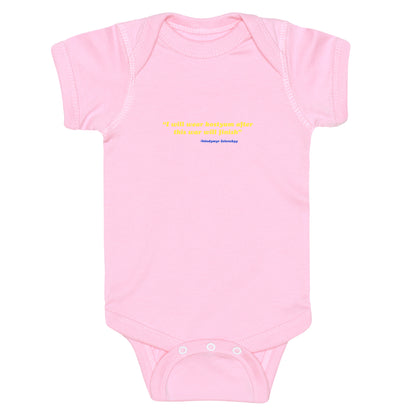 Zelensky Costume Quote Baby One-Piece