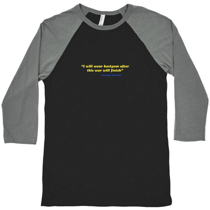 Zelensky Costume Quote Baseball Tee