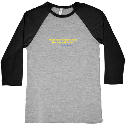 Zelensky Costume Quote Baseball Tee
