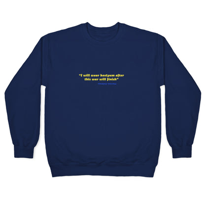 Zelensky Costume Quote Crewneck Sweatshirt