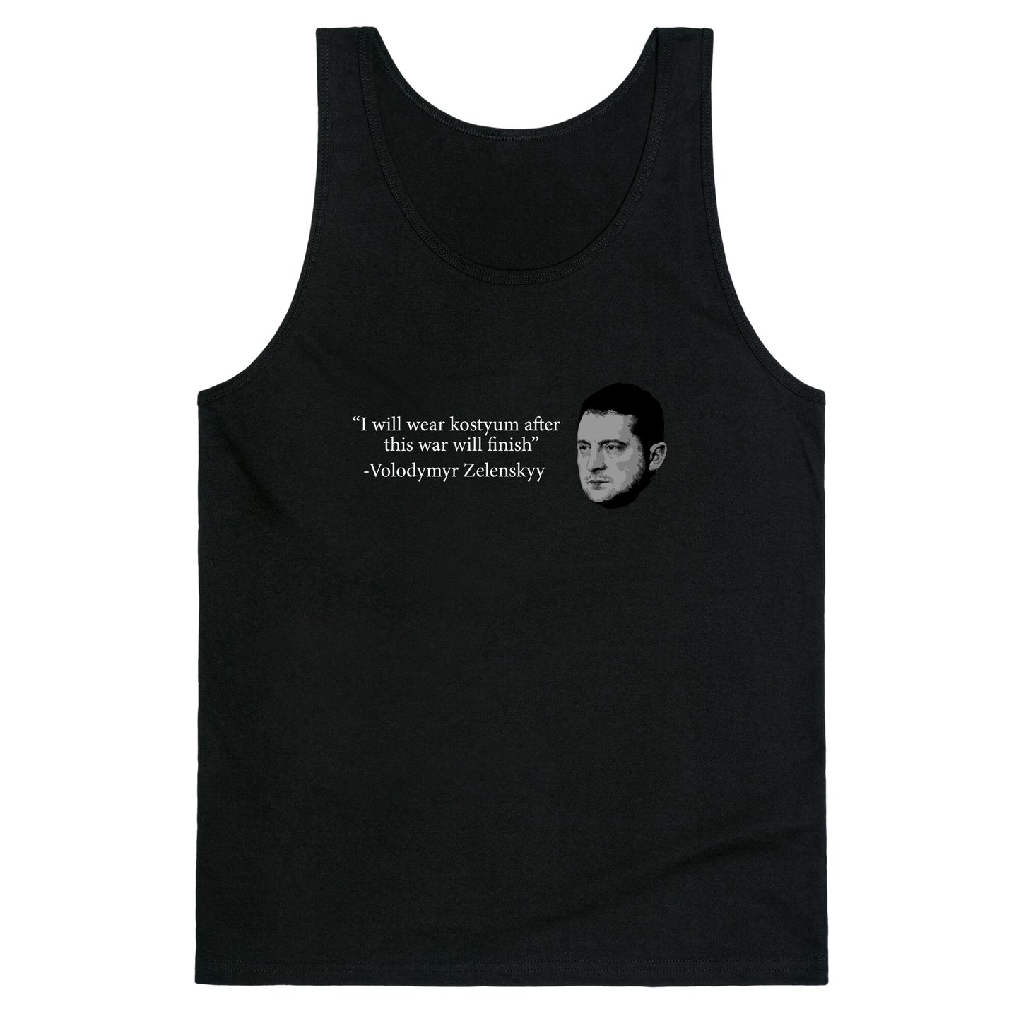 Zelensky Trump Costume Quote Tank Top