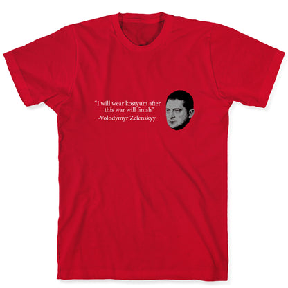 Zelensky Trump Costume Quote T-Shirt