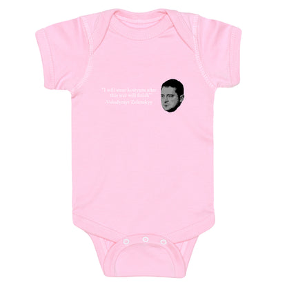 Zelensky Trump Costume Quote Baby One-Piece