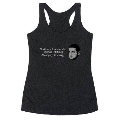 Zelensky Trump Costume Quote Racerback Tank