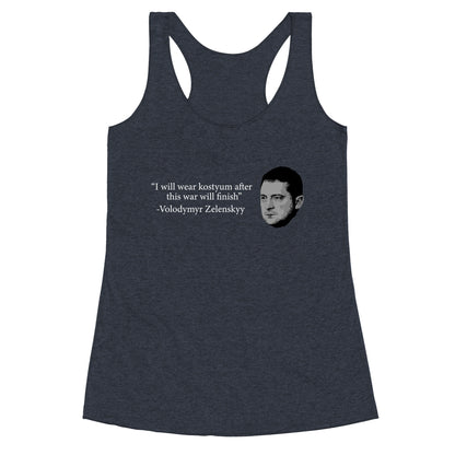 Zelensky Trump Costume Quote Racerback Tank
