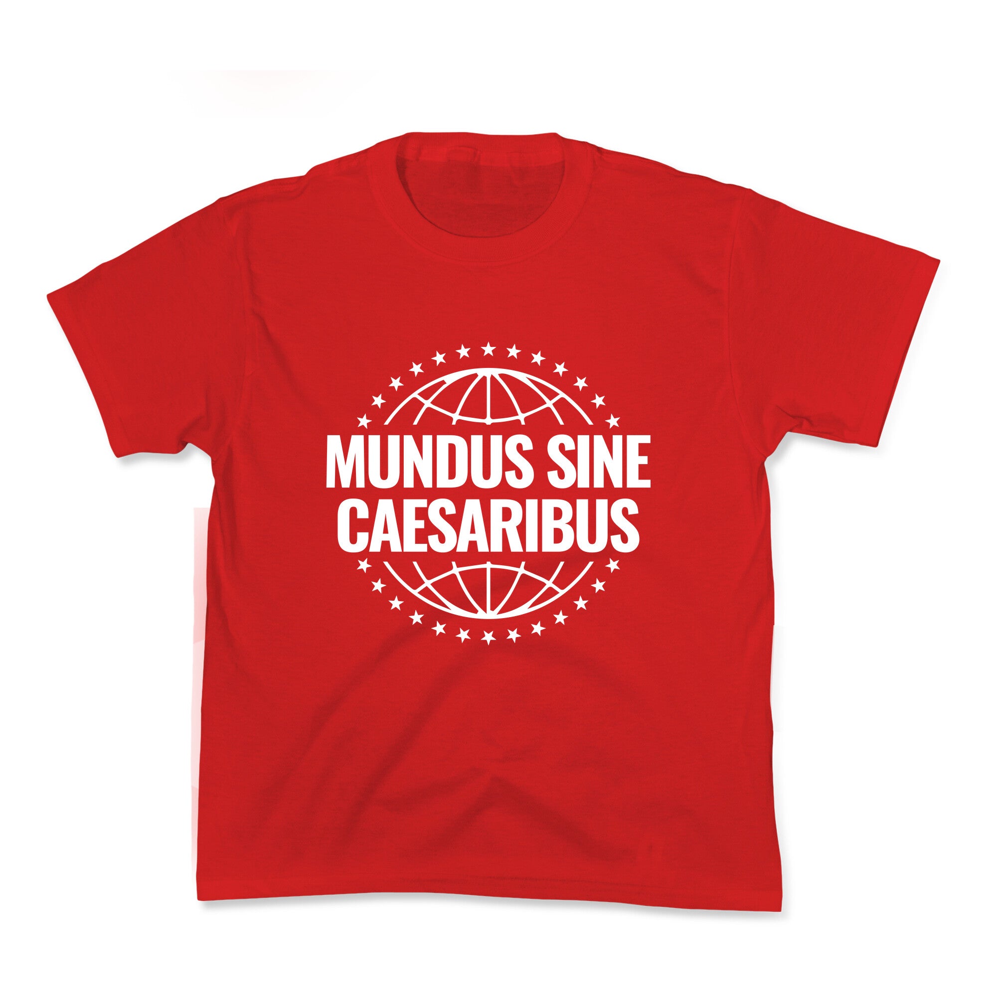 Mundus Sine Caesaribus Quote Kids Tee