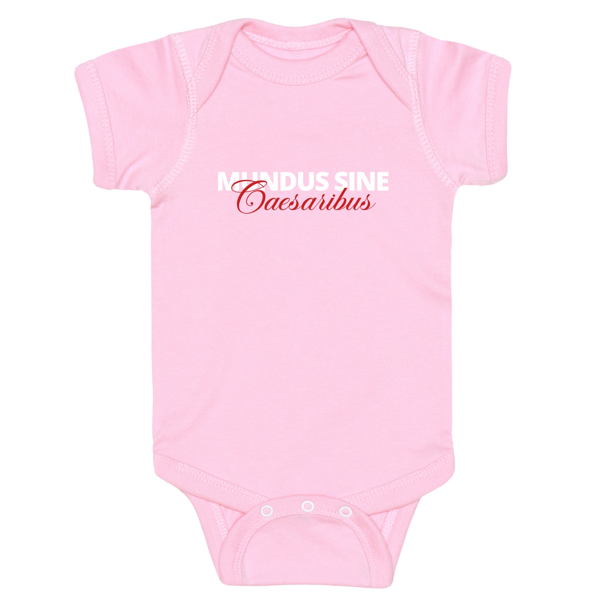 Mundus Sine Caesaribus CEO Quote Baby One-Piece