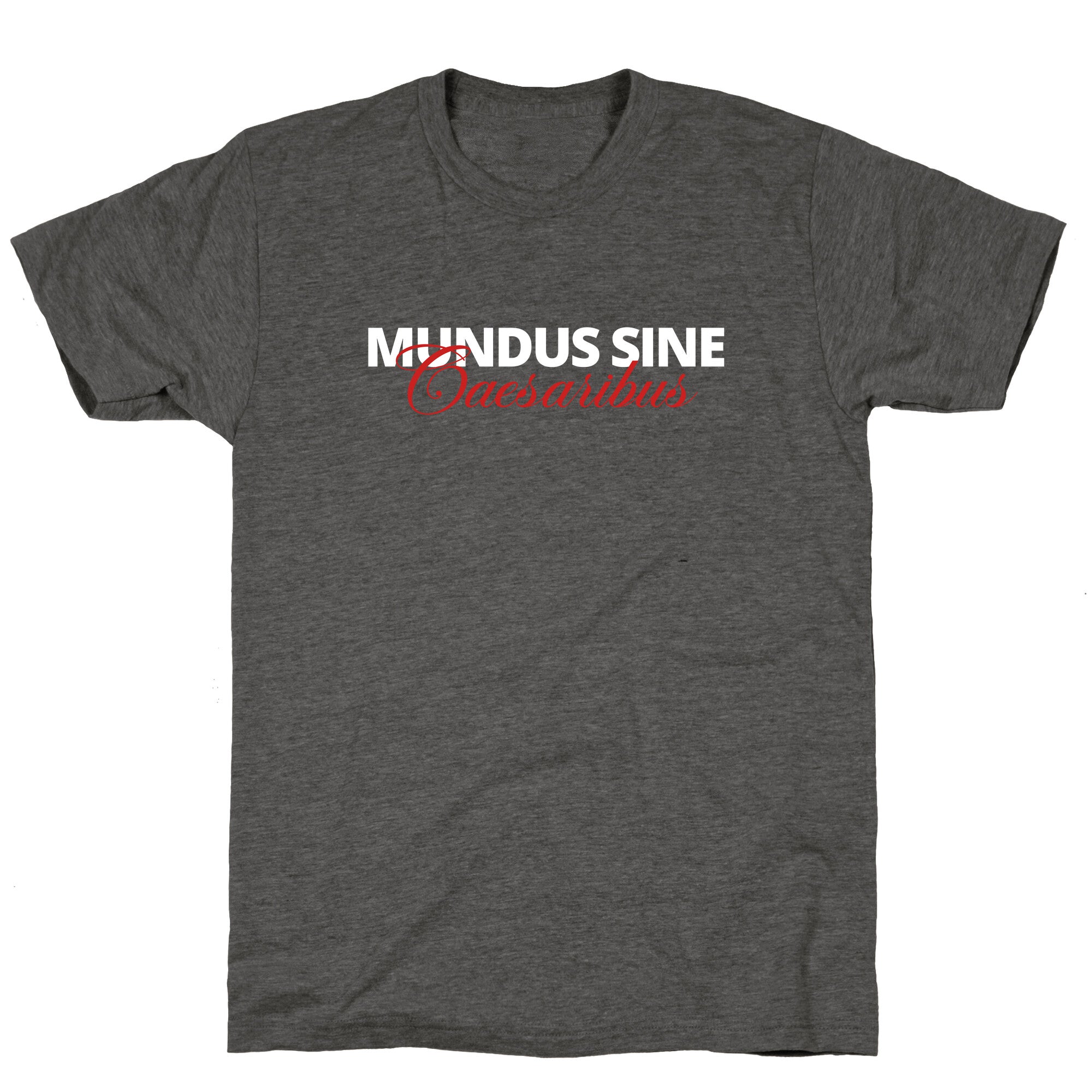 Mundus Sine Caesaribus CEO Quote Unisex Triblend Tee