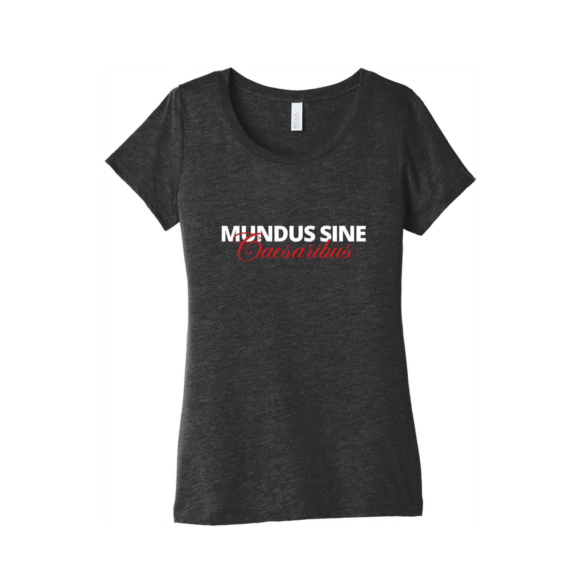 Mundus Sine Caesaribus CEO Quote Womens Triblend Tee