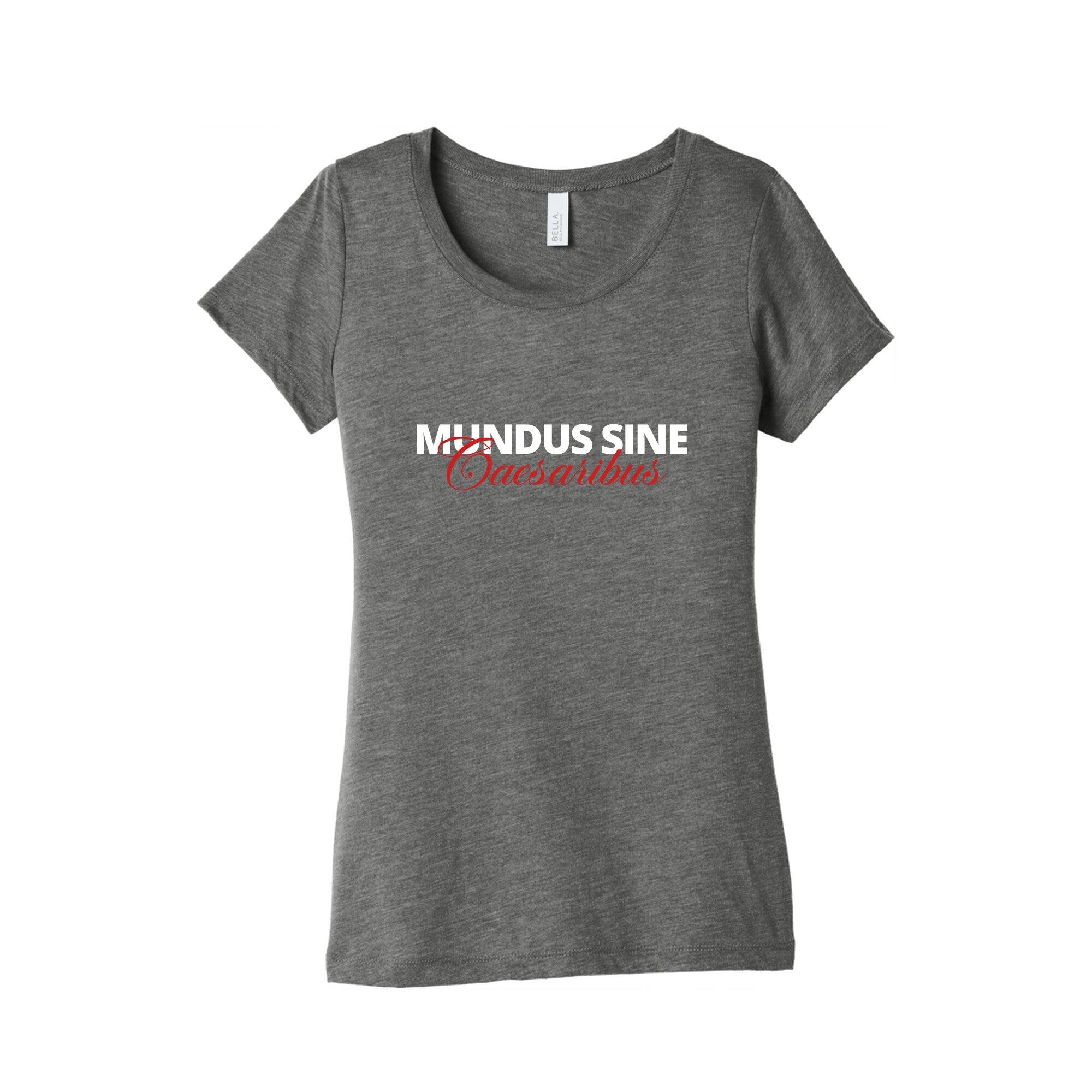 Mundus Sine Caesaribus CEO Quote Womens Triblend Tee