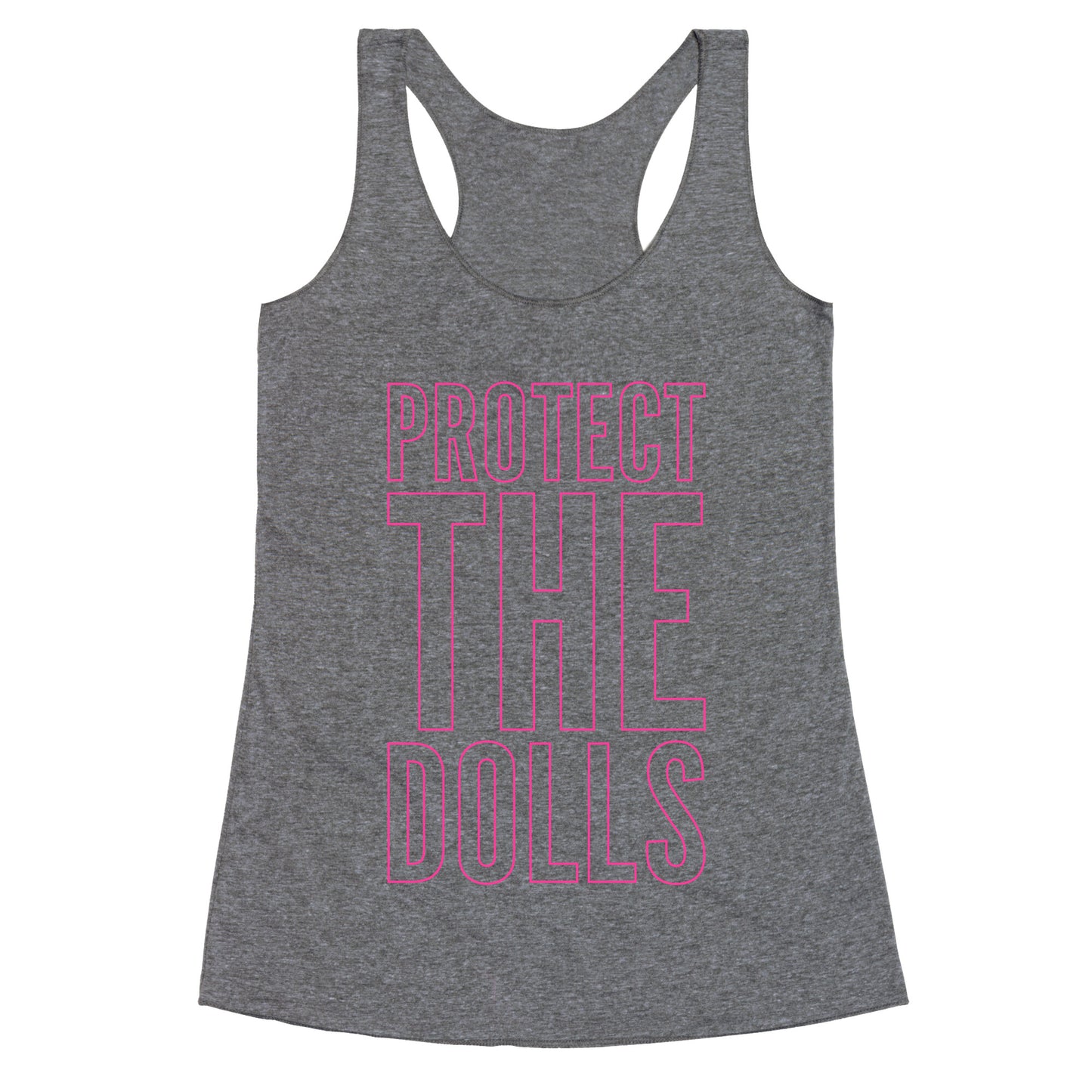Protect The Dolls Trans Rights Racerback Tank