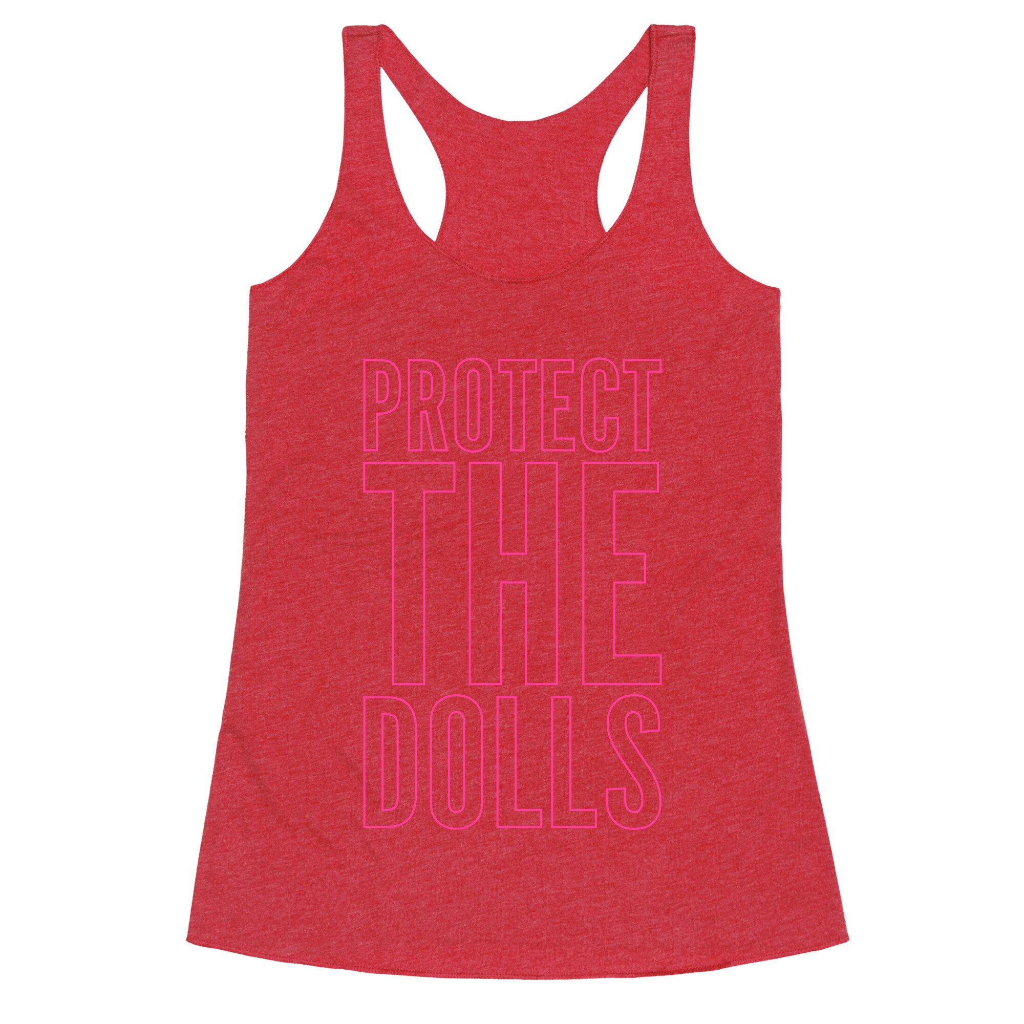 Protect The Dolls Trans Rights Racerback Tank