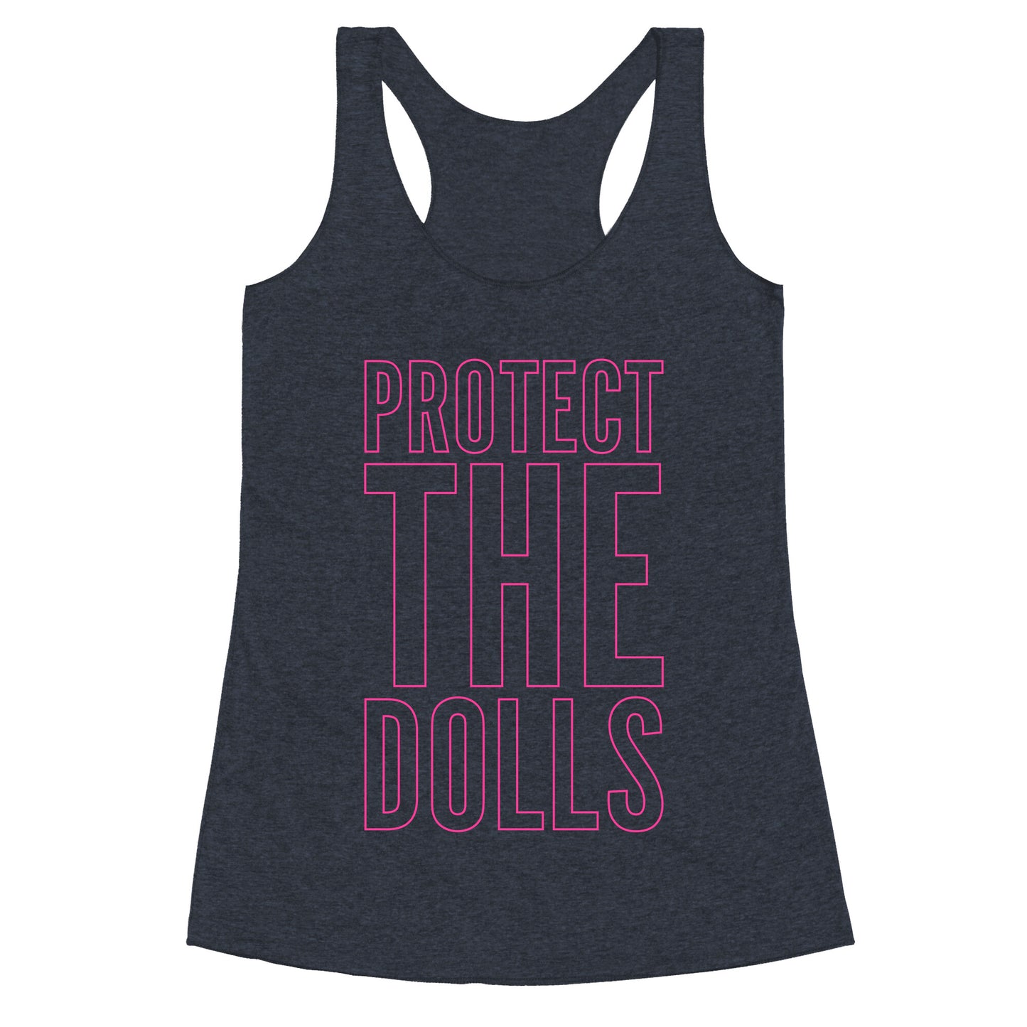 Protect The Dolls Trans Rights Racerback Tank