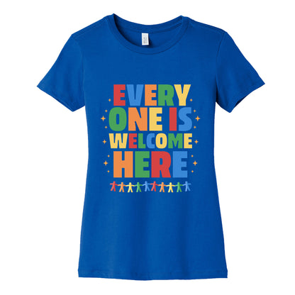 Everyone Is Welcome Here Womens Cotton Tee