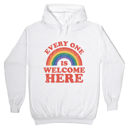 Everyone Is Welcome Here Rainbow Hoodie