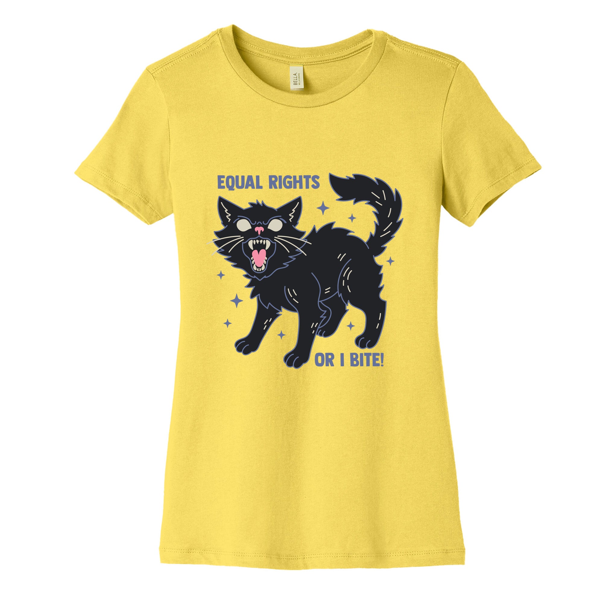 Equal Rights or I Bite Womens Cotton Tee