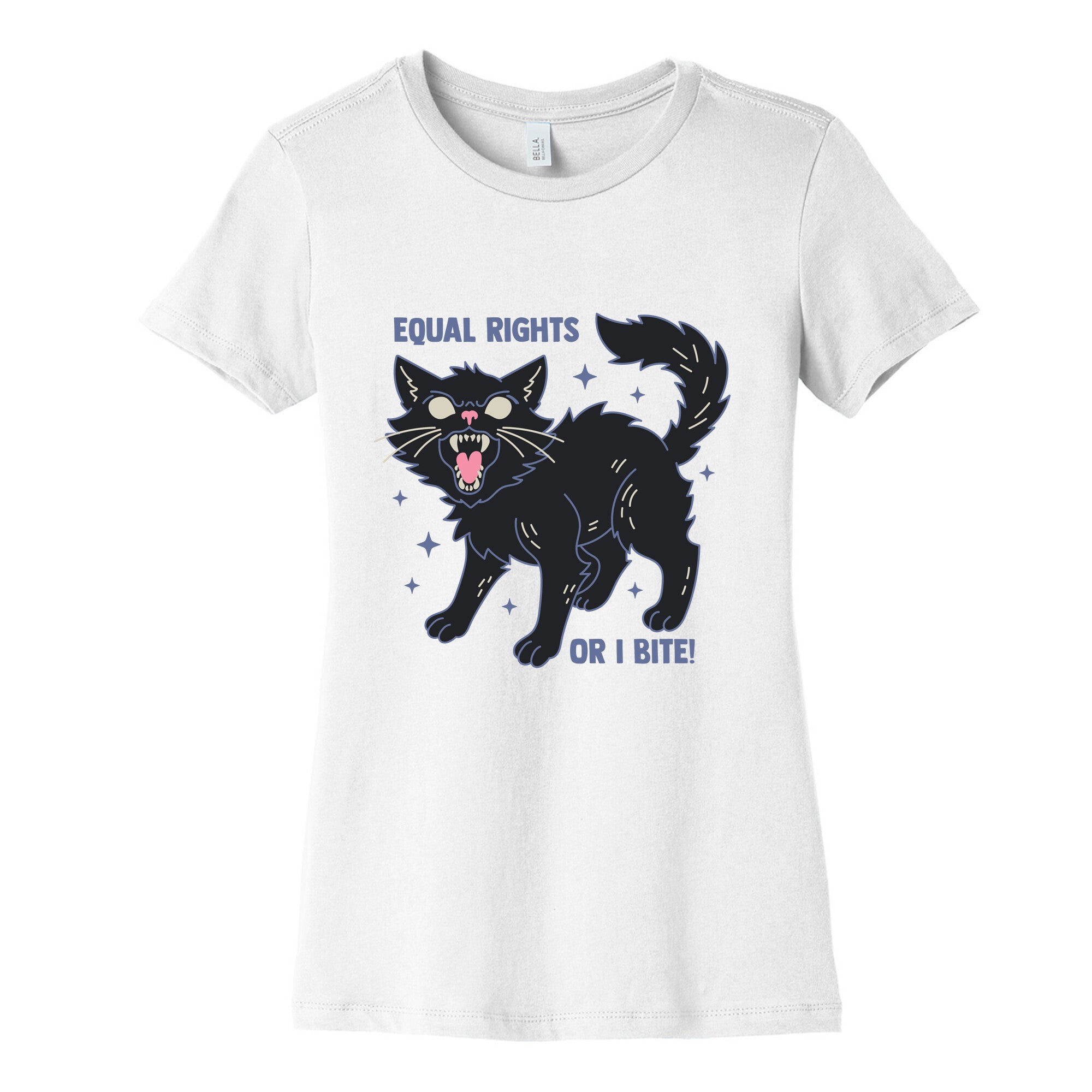 Equal Rights or I Bite Womens Cotton Tee