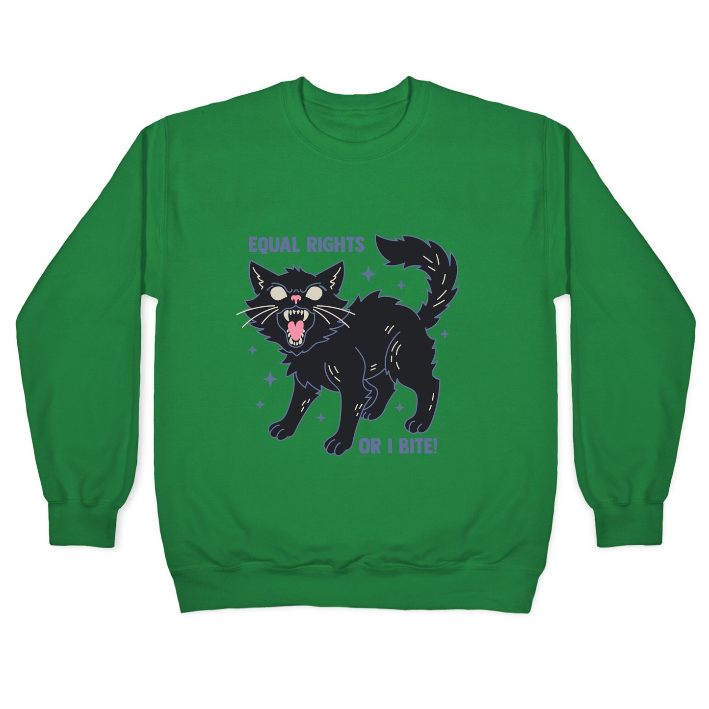 Equal Rights or I Bite Crewneck Sweatshirt
