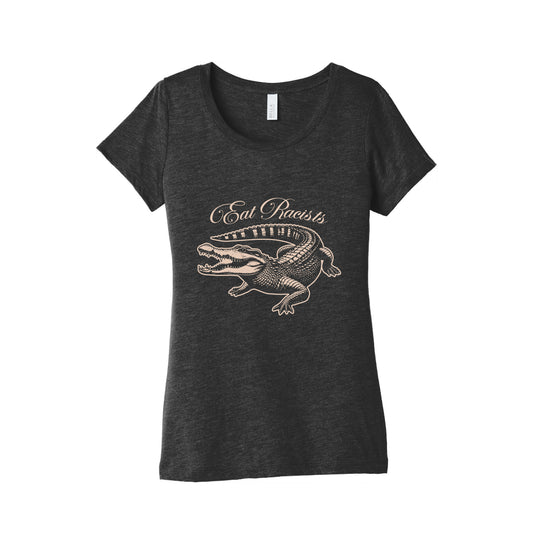 Eat Racists Womens Triblend Tee