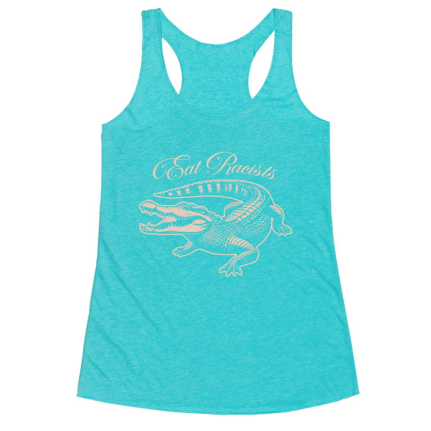 Eat Racists Racerback Tank