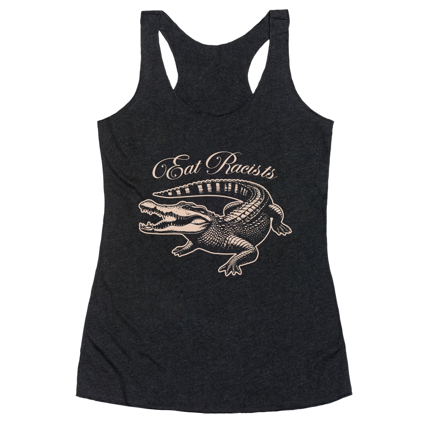 Eat Racists Racerback Tank
