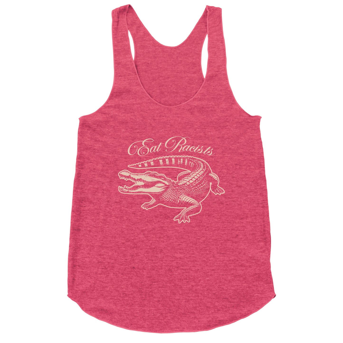Eat Racists Racerback Tank