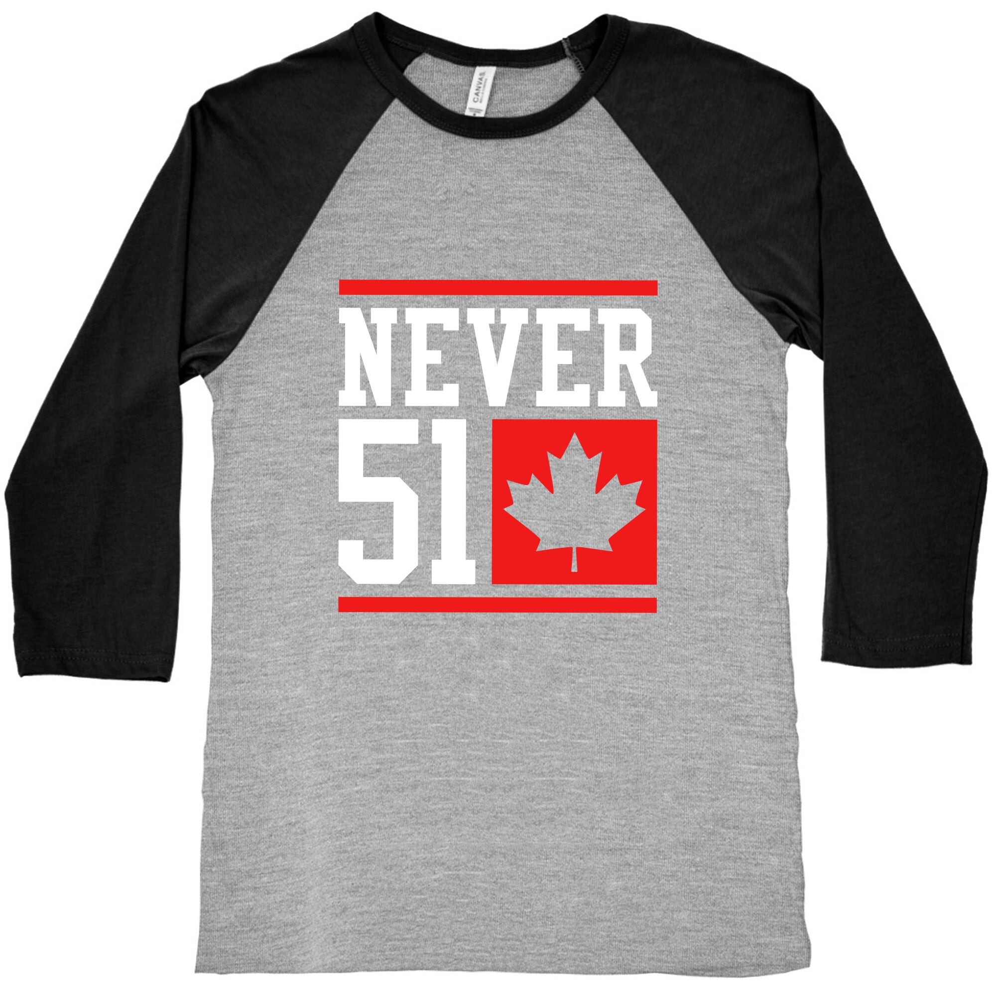 Never 51 Elbows Up Baseball Tee