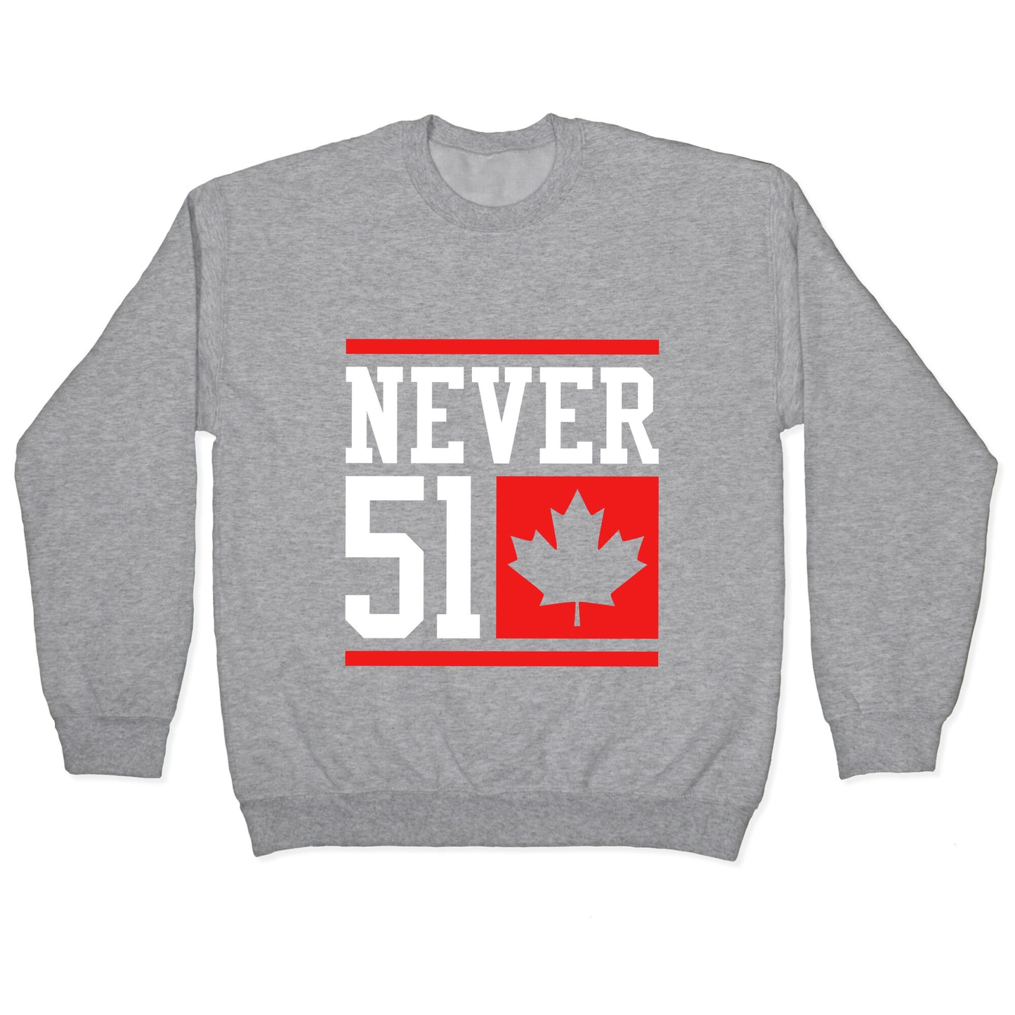 Never 51 Elbows Up Crewneck Sweatshirt