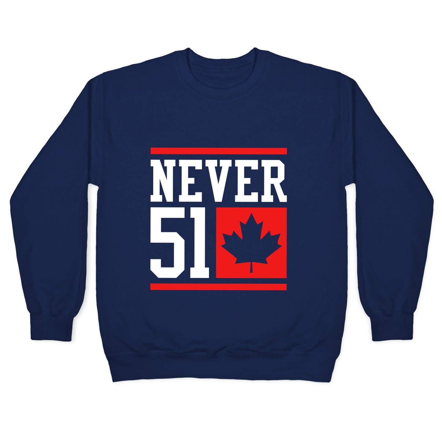 Never 51 Elbows Up Crewneck Sweatshirt