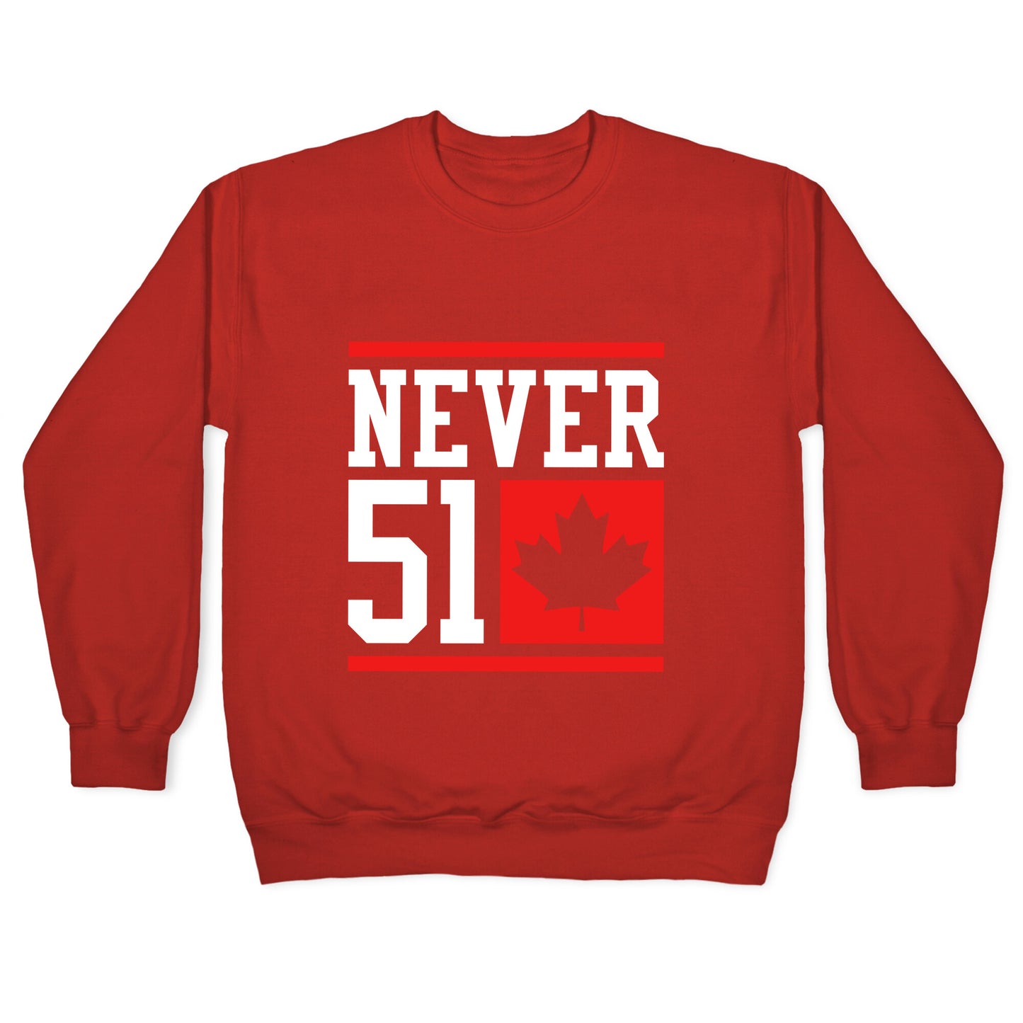 Never 51 Elbows Up Crewneck Sweatshirt