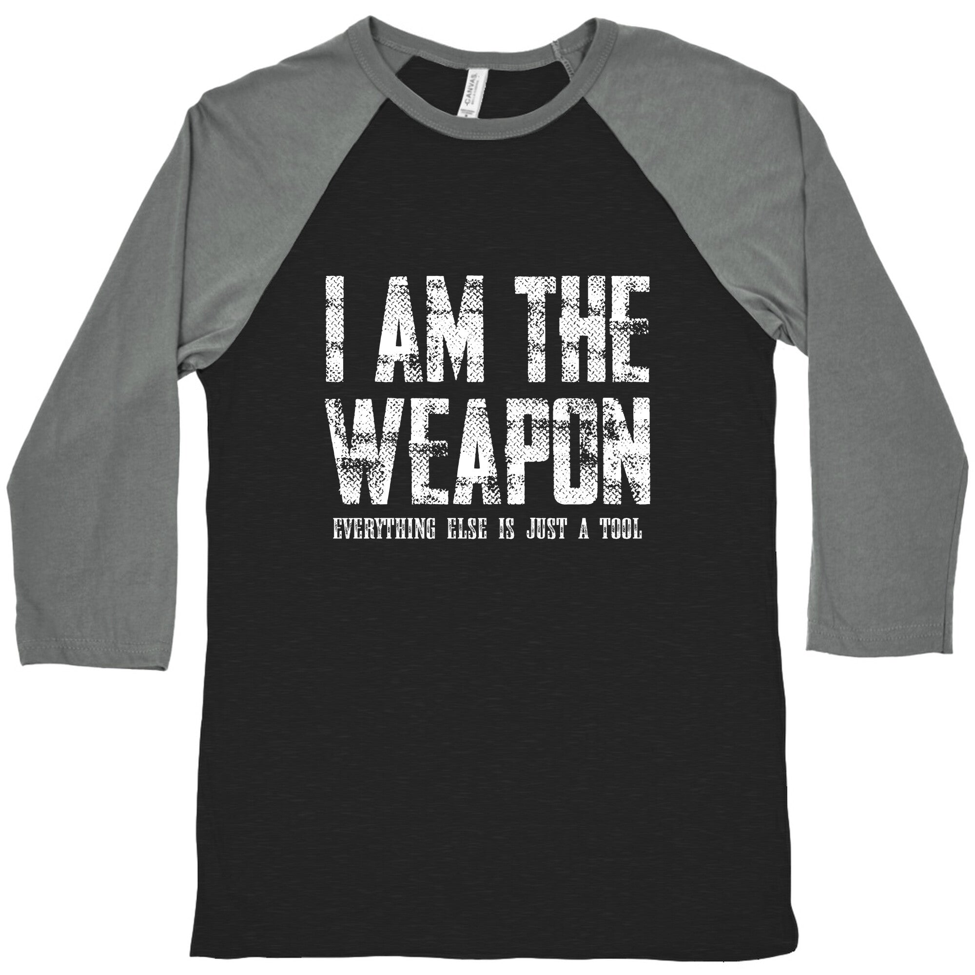 I Am The Weapon Baseball Tee