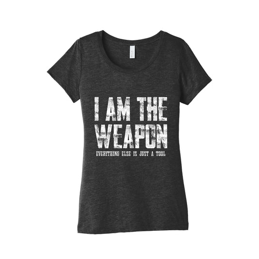 I Am The Weapon Womens Triblend Tee