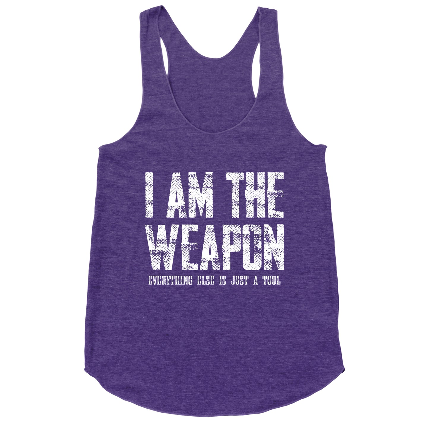 I Am The Weapon Racerback Tank