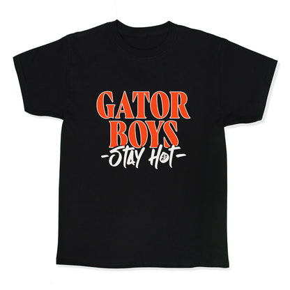 Gator Boys Stay Hot Florida Basketball Kids Tee