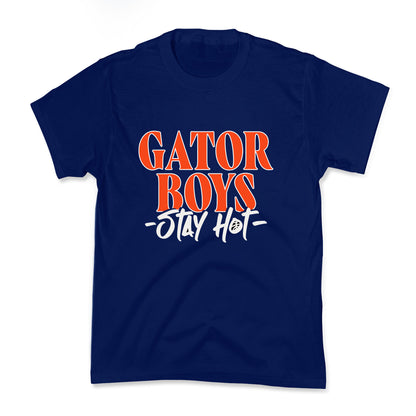 Gator Boys Stay Hot Florida Basketball Kids Tee