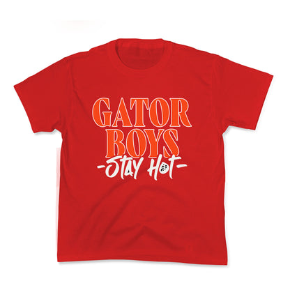 Gator Boys Stay Hot Florida Basketball Kids Tee