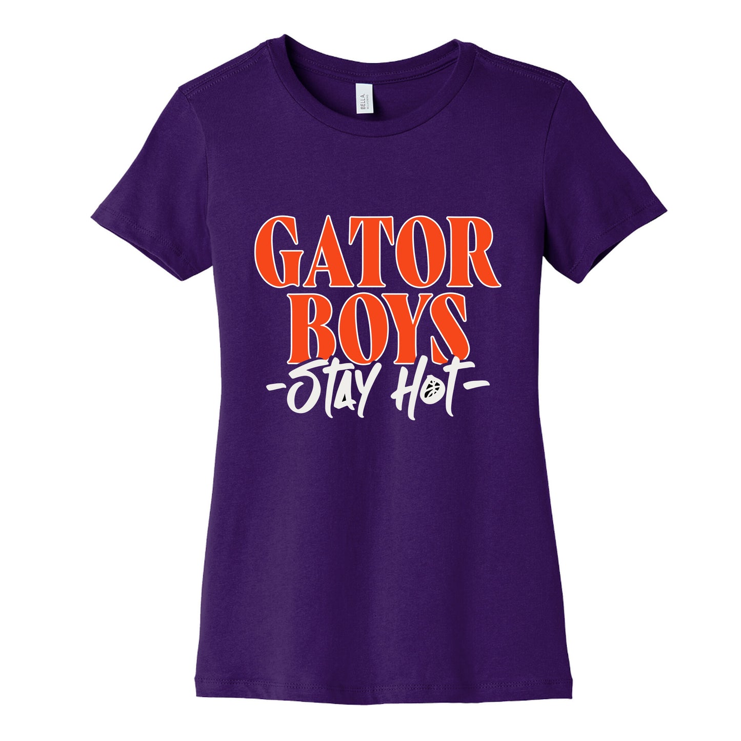 Gator Boys Stay Hot Florida Basketball Womens Cotton Tee