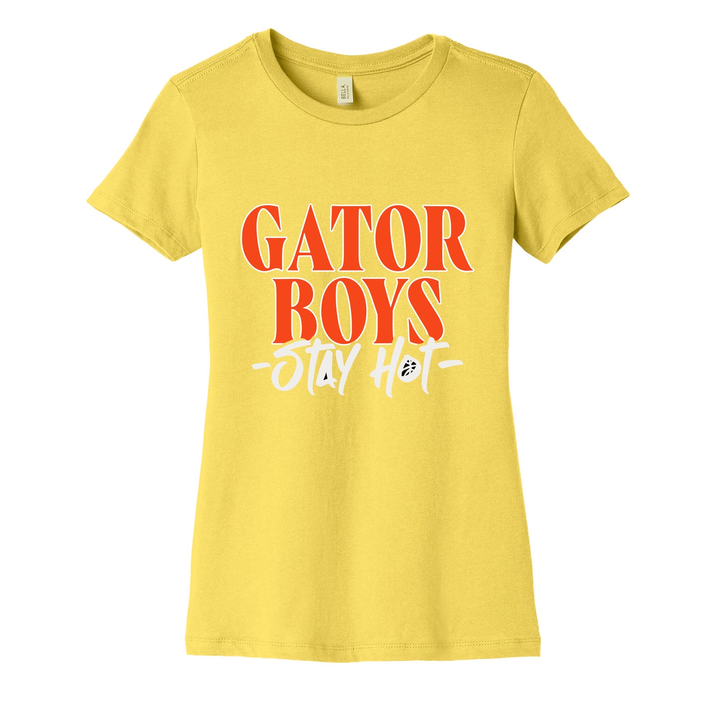 Gator Boys Stay Hot Florida Basketball Womens Cotton Tee