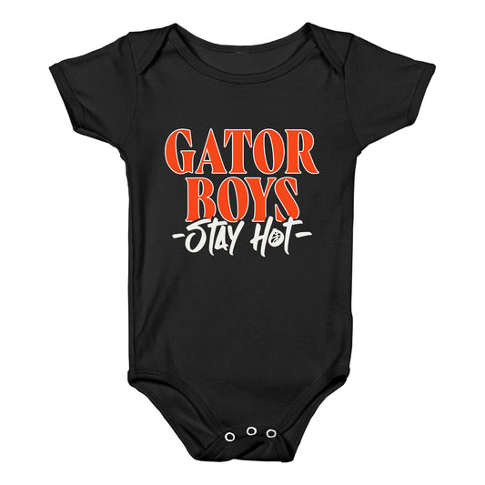 Gator Boys Stay Hot Florida Basketball Baby One-Piece