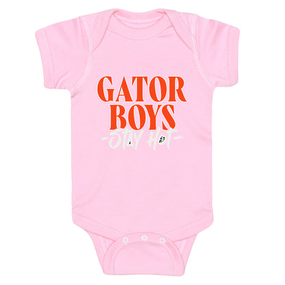 Gator Boys Stay Hot Florida Basketball Baby One-Piece