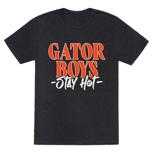Gator Boys Stay Hot Florida Basketball Unisex Triblend Tee