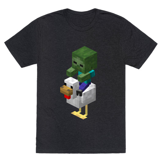 Chicken Jockey Unisex Triblend Tee