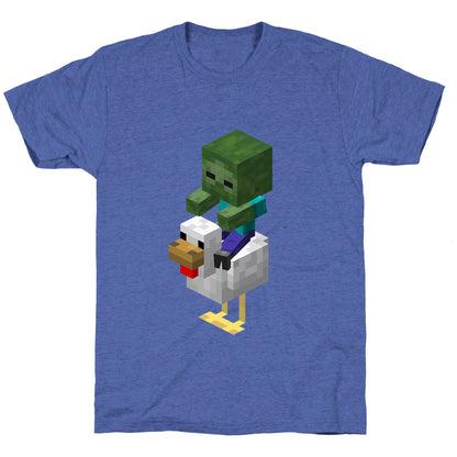 Chicken Jockey Unisex Triblend Tee