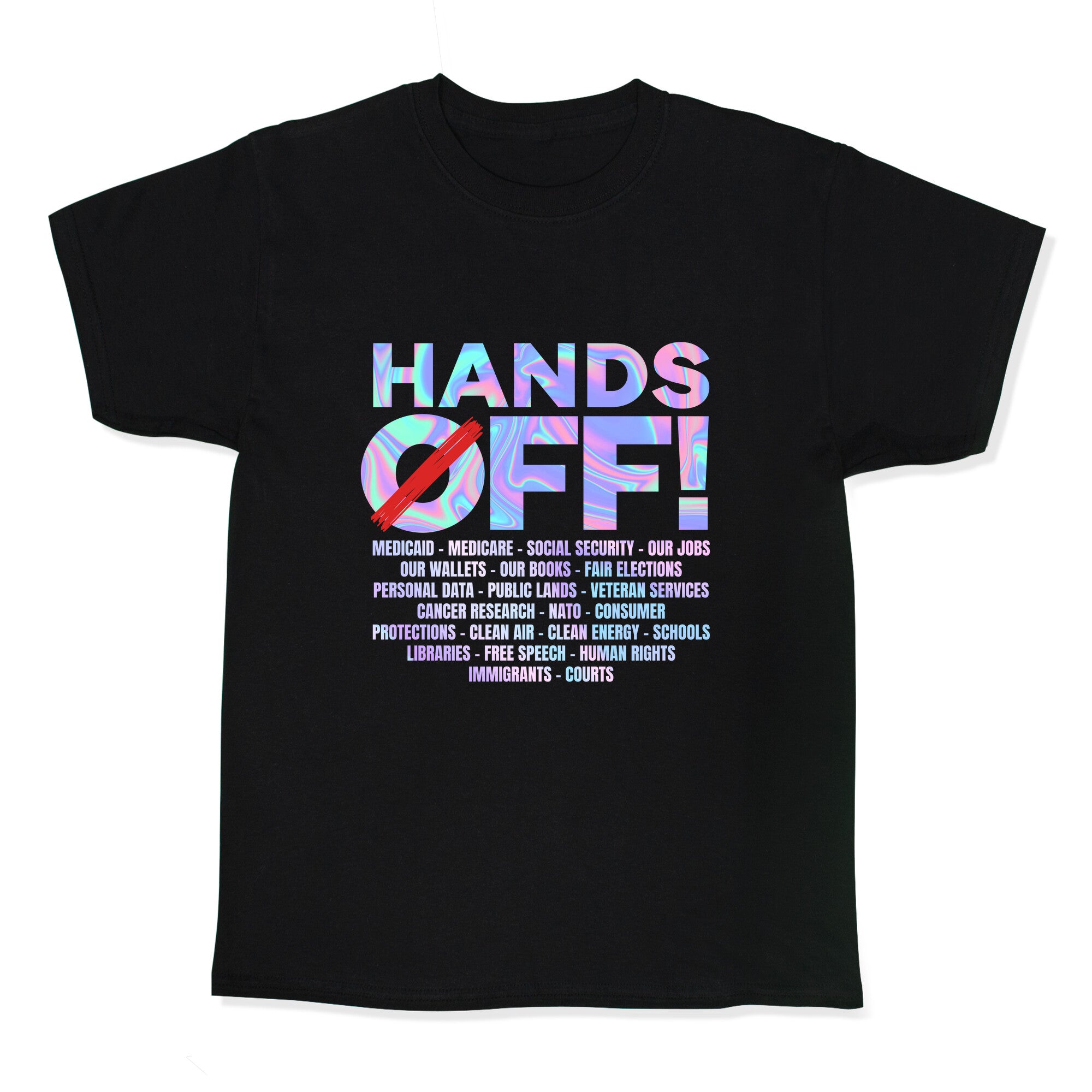 Hands Off Protest Kids Tee