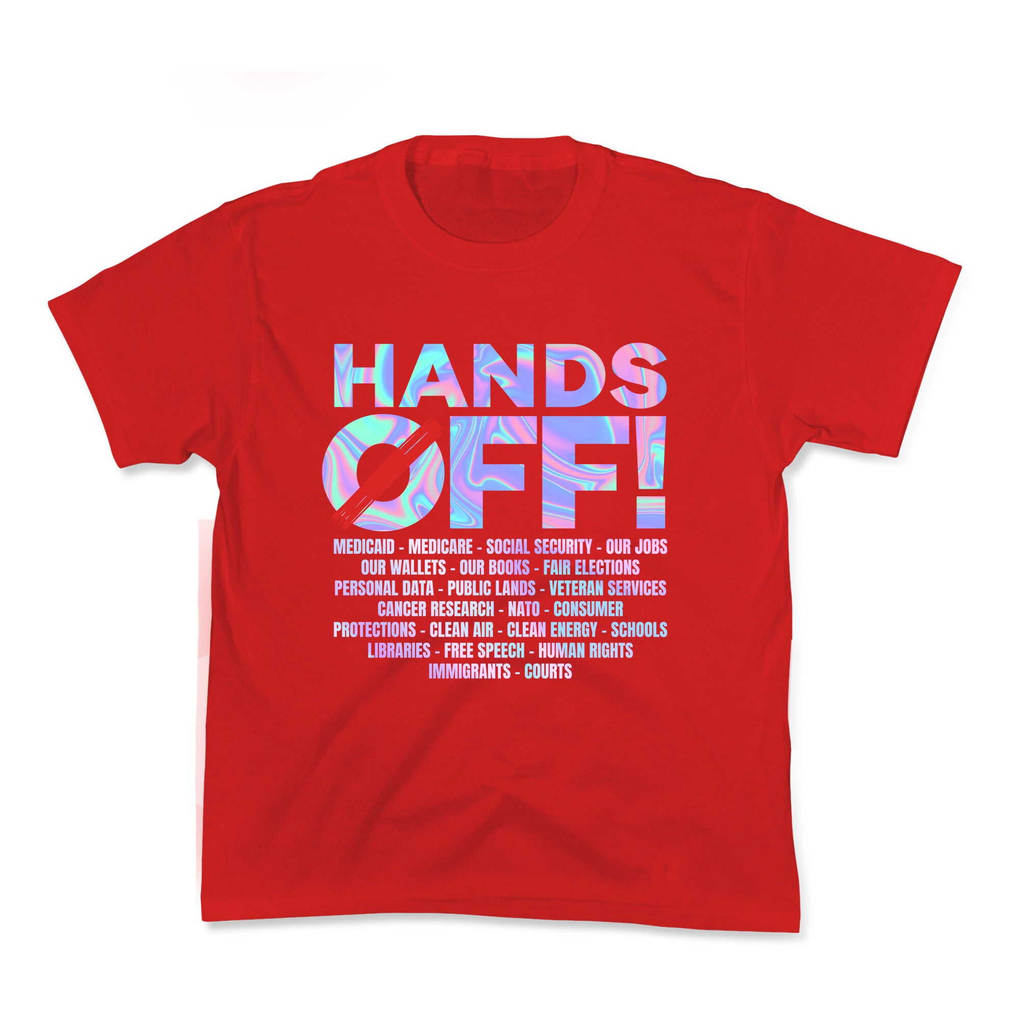Hands Off Protest Kids Tee