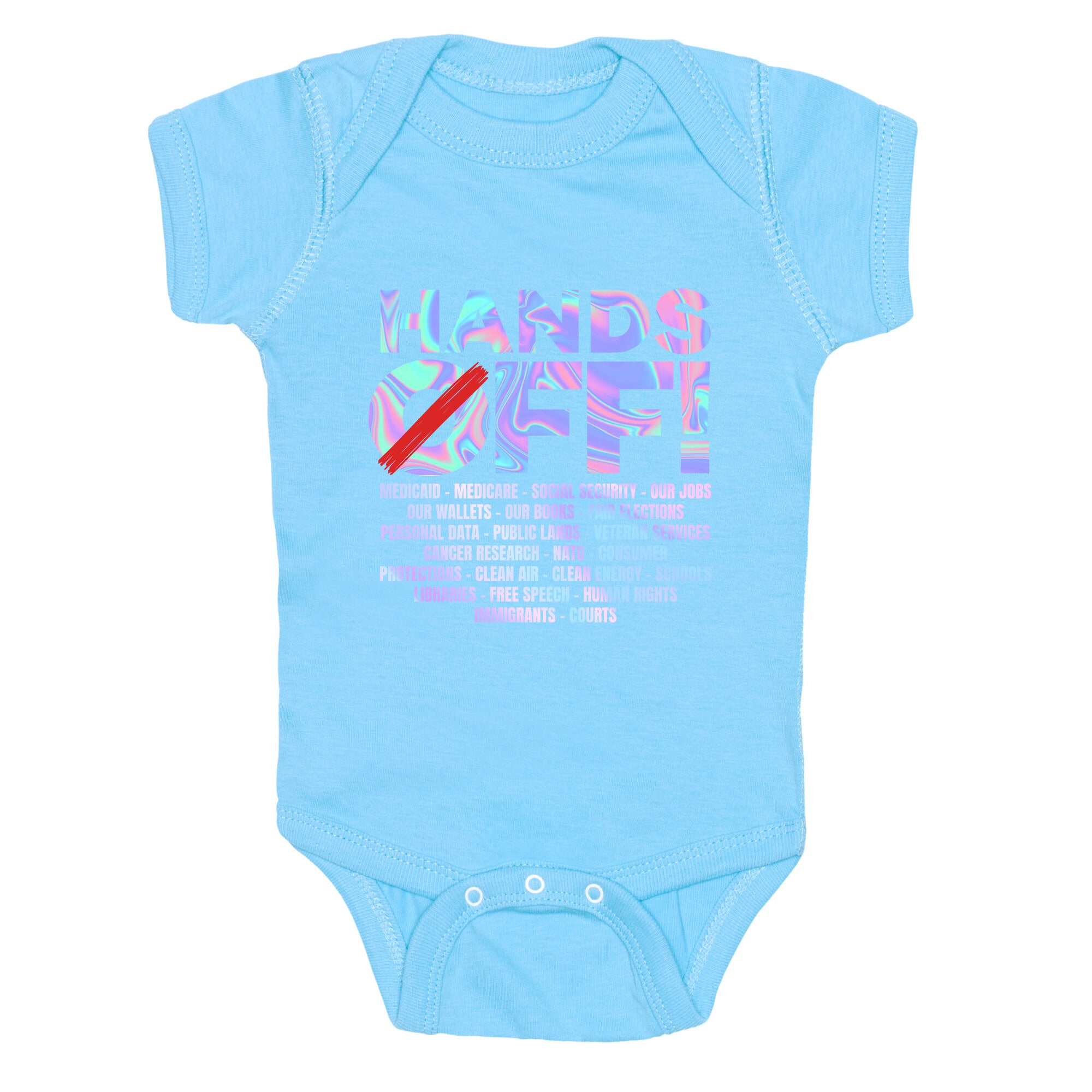 Hands Off Protest Baby One-Piece
