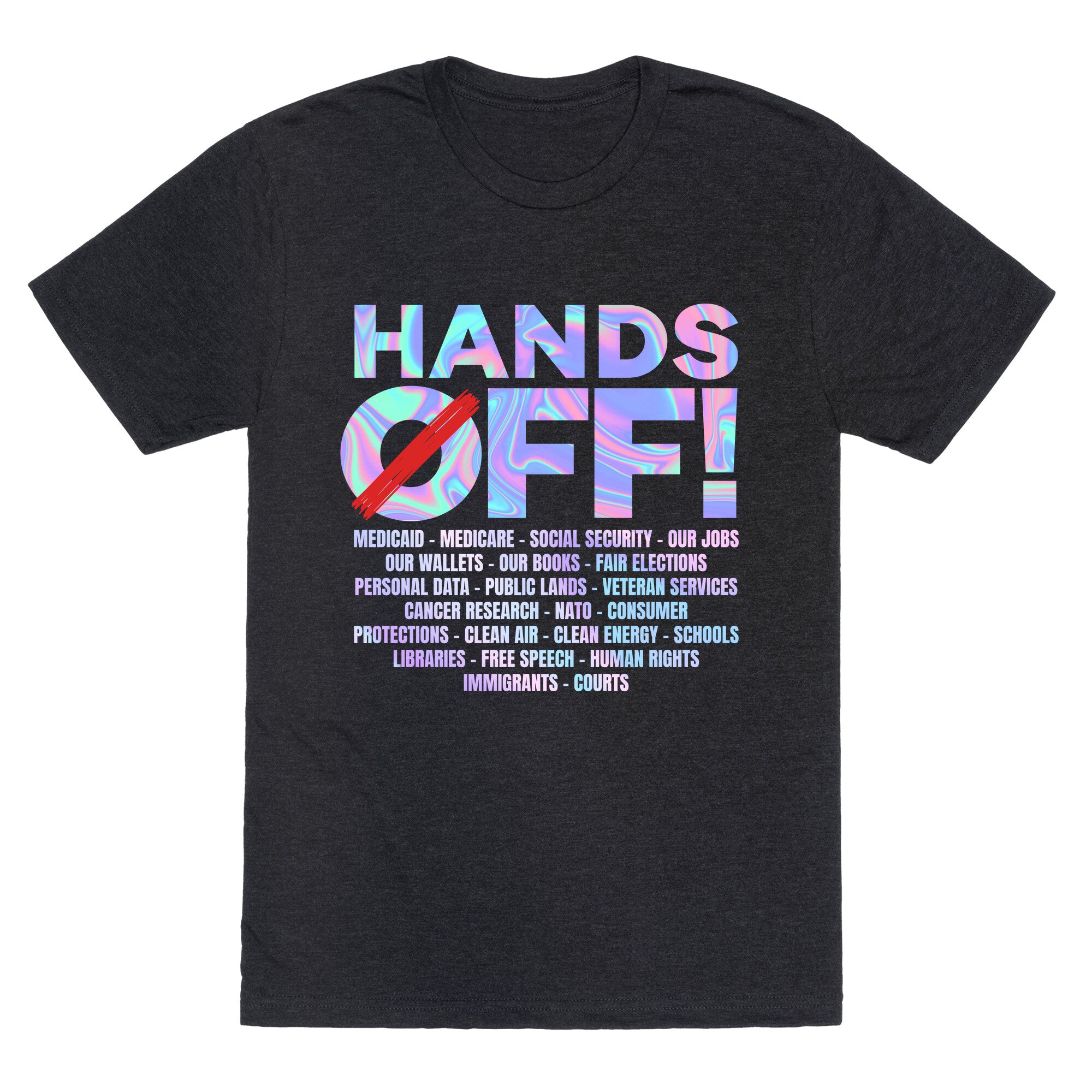 Hands Off Protest Unisex Triblend Tee