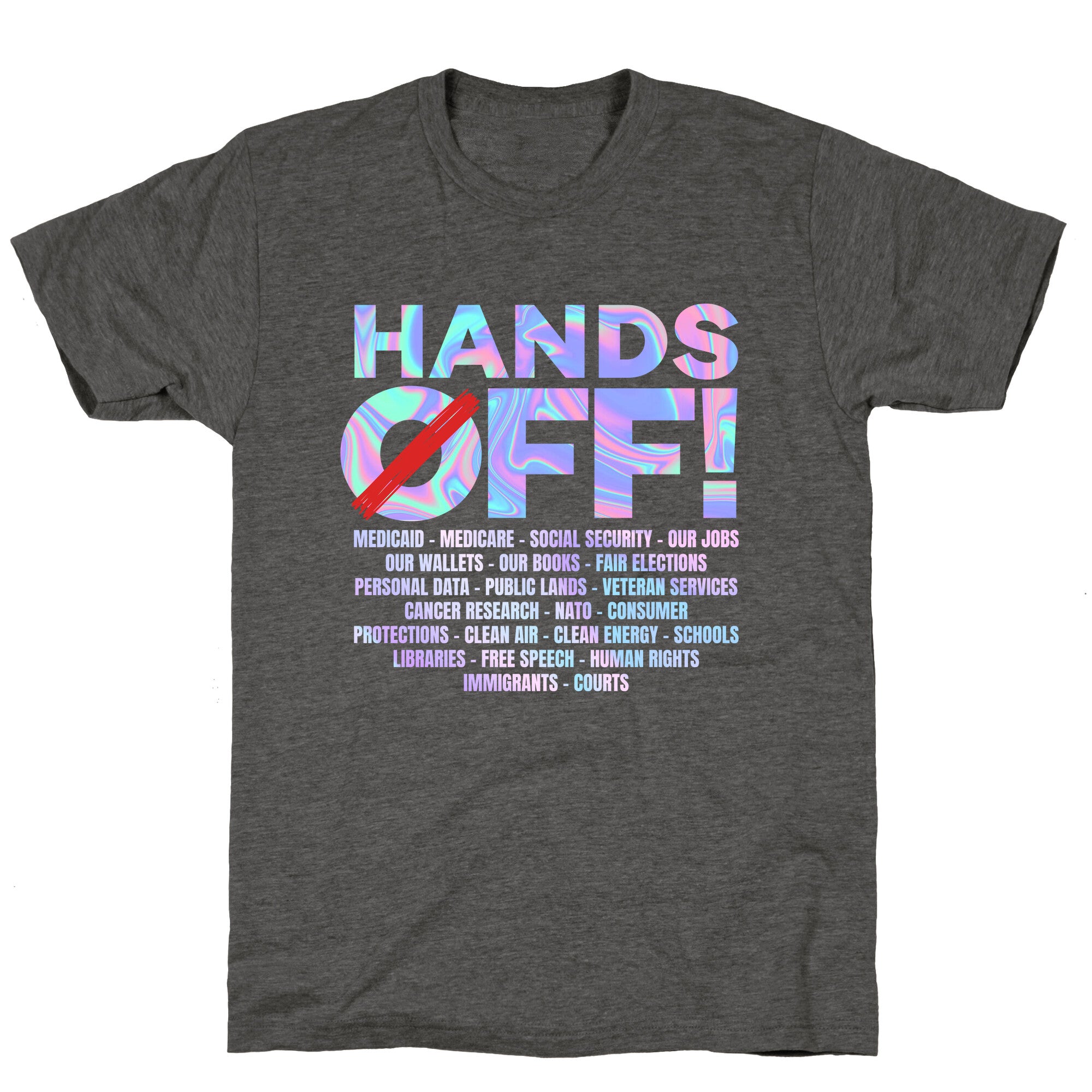 Hands Off Protest Unisex Triblend Tee